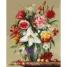 Картина по номерам на дереве Бузин Цветы и фрукты (KD0718, 40х50 см)