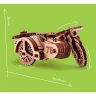 Деревянный конструктор (3D пазлы) Мотоцикл М-72 (30 деталей)