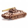 Деревянный конструктор (3D пазлы) Танк Т-34 (27 деталей)