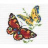 Набор для вышивки крестиком Бабочки-красавицы (10х11 см)