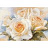 Набор для вышивки крестиком Белые розы (40х27 см)