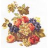 Набор для вышивки крестиком Яблоки и виноград (25х25 см)