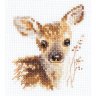 Набор для вышивки крестиком Животные в портретах Олененок (7х9 см)