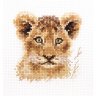 Набор для вышивки крестиком Животные в портретах Львенок (8х8 см)