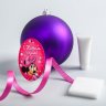Набор для создания новогоднего шара с отпечатком ручки Минни Маус (фиолетовый)
