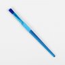 Набор плоских кистей с цветными ручками и резиновыми держателями (5 шт)