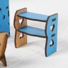 Деревянный конструктор (3D пазлы) Набор кукольной мебели Гостиная