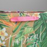 Подарочный пакет крафт Tropical gift (27х23х11.5 см)