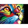 Алмазная мозаика Радужный кот (38x27 см)
