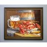 Алмазная мозаика Пиво и раки (48x38 см)