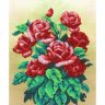 Набор для вышивки бисером Букет алых роз (19.5x24 см)