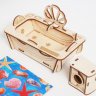 Деревянный конструктор (3D пазлы) Мебель для кукол Ванная Ракушки (КМ-8)